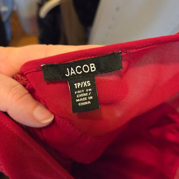 JACOB Red Lace Dress - Picture 3 of 4